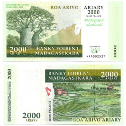 (93) Madagascar. 2007. 2000 Ariary (SC)