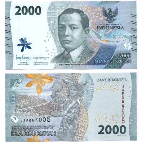 (W163) Indonesia. 2022. 2000 Rupiah (SC)