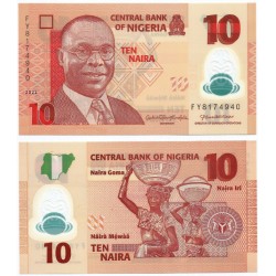 (39) Nigeria. 2022. 10 Naira (SC)