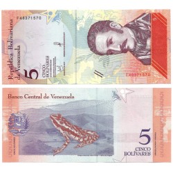 (102) Venezuela. 2018. 5 Bolívares (SC)