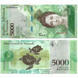 (97c) Venezuela. 2017. 5000 Bolívares (SC)
