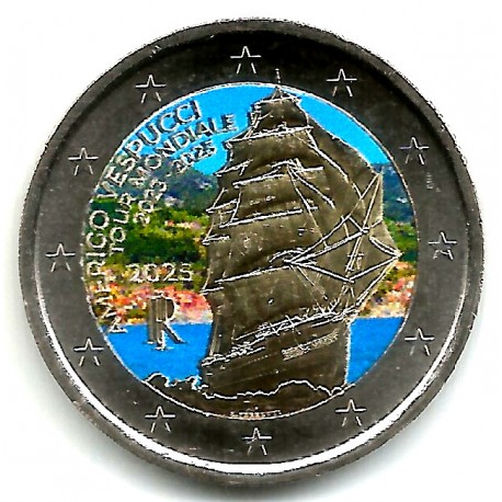 Italia. 2025. 2 Euro (SC) Coloreada