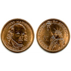 (404) Estados Unidos de América. 2007(P). 1 Dollar (EBC+) James Madison