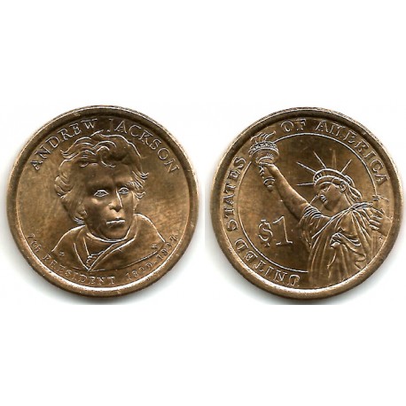 (428) Estados Unidos de América. 2008(D). 1 Dollar (EBC+) Andrew Jackson