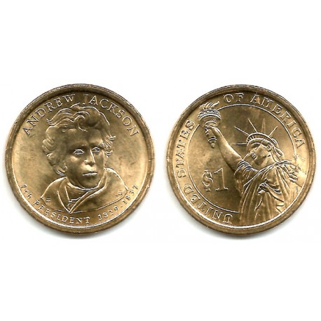 (428) Estados Unidos de América. 2008(P). 1 Dollar (EBC+) Andrew Jackson