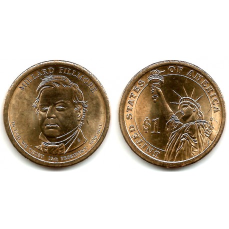 (475) Estados Unidos de América. 2010(P). 1 Dollar (EBC+) Millard Fillmore