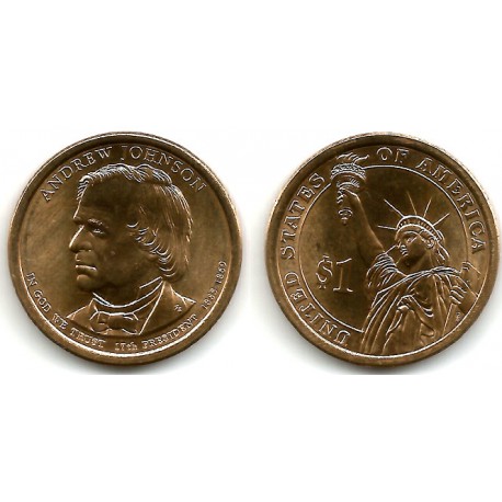 (499) Estados Unidos de América. 2011(D). 1 Dollar (EBC+) Andrew Johnson