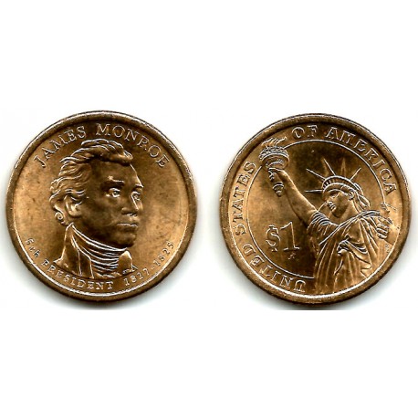 (426) Estados Unidos de América. 2008(P). 1 Dollar (EBC+) James Monroe