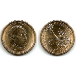 (451) Estados Unidos de América. 2009(P). 1 Dollar (EBC+) John Tyler