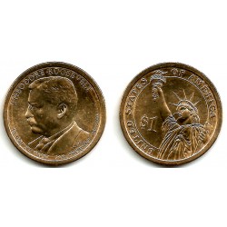 (548) Estados Unidos de América. 2013(D). 1 Dollar (EBC+) Theodore Roosevelt