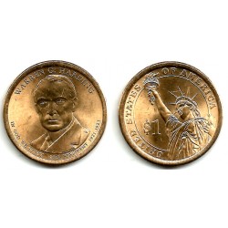 Estados Unidos de América. 2014(P). 1 Dollar (EBC+) Warren G. Harding