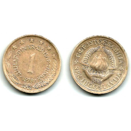 (59) Yugoslavia. 1978. 1 Dinar (MBC)