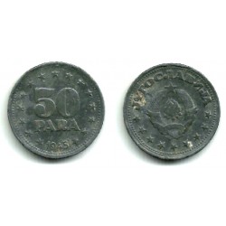 (25) Yugoslavia. 1945. 50 Para (MBC+)