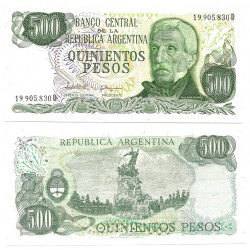 (303c) Argentina. 1977-82. 500 Pesos (SC)