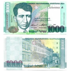 (50a) Armenia. 2001. 1000 Dram (SC)