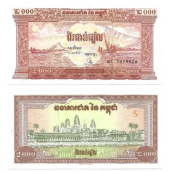 (45) Camboya. 1995. 2000 Riels (SC)