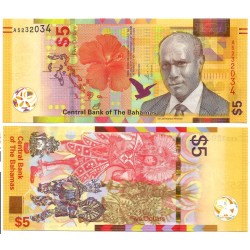 (W78A) Bahamas. 2020. 5 Dollars (SC)