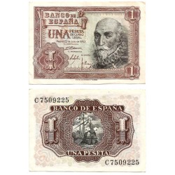 Estado Español. 1953. 1 Peseta (EBC-) Serie C