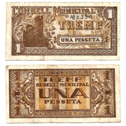 Tremp. 1937. 1 Peseta (BC)