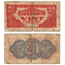 Tremp. 1937. 20 Céntimos (RC) Roturas