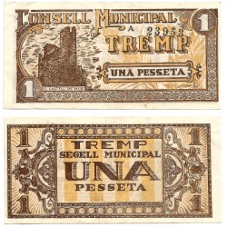 Tremp. 1937. 1 Peseta (MBC+/MBC)