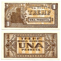 Tremp. 1937. 1 Peseta (EBC)