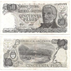 (301a) Argentina. 1976-78. 50 Pesos (EBC-)