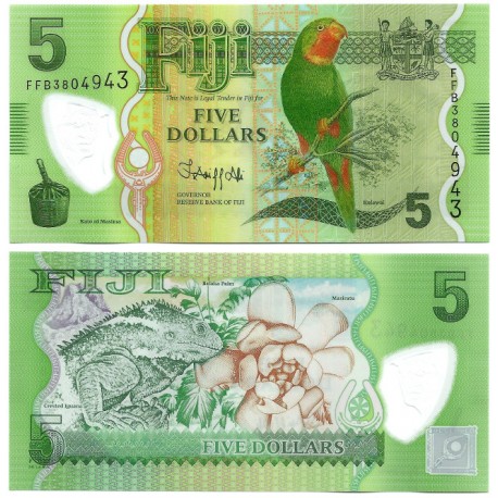 (115a) Fiji. 2012. 5 Dollars (SC)