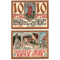 Kahla (Turingia). 1921. 10 Pfennig (EBC+)