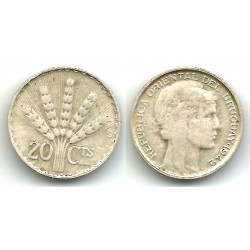 (29) Uruguay. 1942. 20 Centesimos (BC+/BC) (Plata)