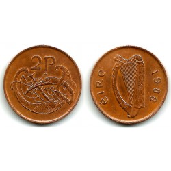 (21) Irlanda. 1988. 2 Pence (MBC)