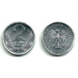 (Y80.3) Polonia. 1990. 2 Zlote (SC)