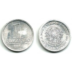 (570) Brasil. 1961. 1 Cruzeiro (MBC+)