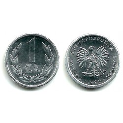(Y49.3) Polonia. 1990. 1 Zlote (SC)