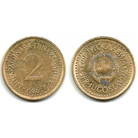 (87) Yugoslavia. 1986. 2 Dinara (MBC)