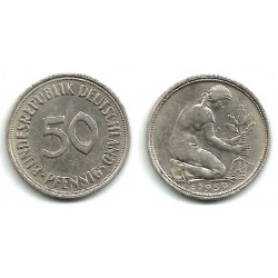 (109.1) Alemania. 1950(F). 50 Pfennig (MBC)