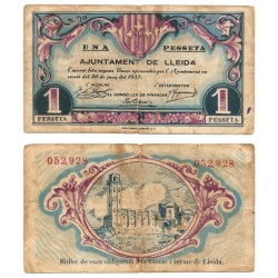 Lleida. 1937. 1 Peseta (BC)
