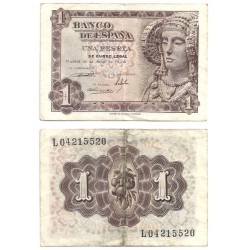 Estado Español. 1948. 1 Peseta (MBC-) Serie L