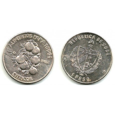 (94) Cuba. 1982. 1 Peso (MBC+)