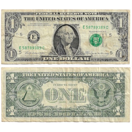 (449b) Estados Unidos de América. 1969A. 1 Dollar (BC)