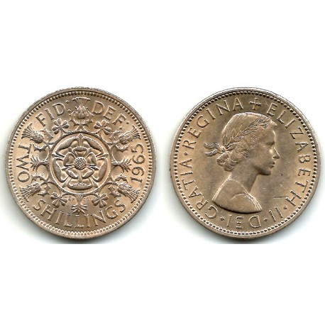 (906) Gran Bretaña. 1965. 2 Shillings (EBC-)