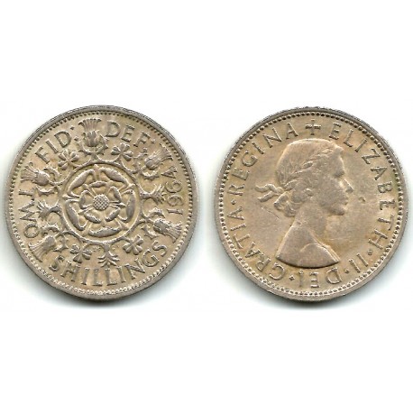 (906) Gran Bretaña. 1964. 2 Shillings (BC)