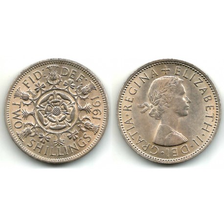 (906) Gran Bretaña. 1961. 2 Shillings (MBC+)