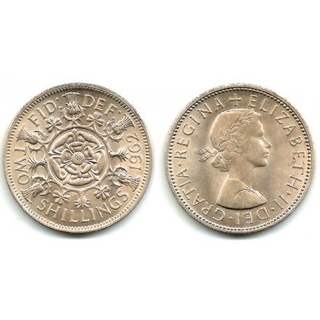 (906) Gran Bretaña. 1962. 2 Shillings (MBC+)
