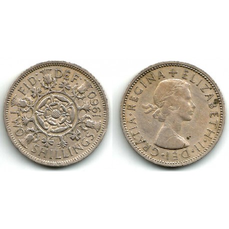 (906) Gran Bretaña. 1960. 2 Shillings (MBC-)