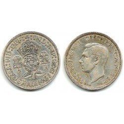 (855) Gran Bretaña. 1938. 2 Shillings (BC+) (Plata)