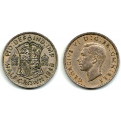 (866) Gran Bretaña. 1948. Half Crown (BC+)