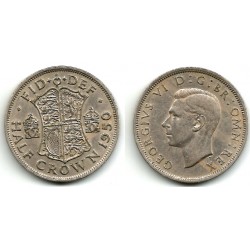 (879) Gran Bretaña. 1950. Half Crown (BC+)