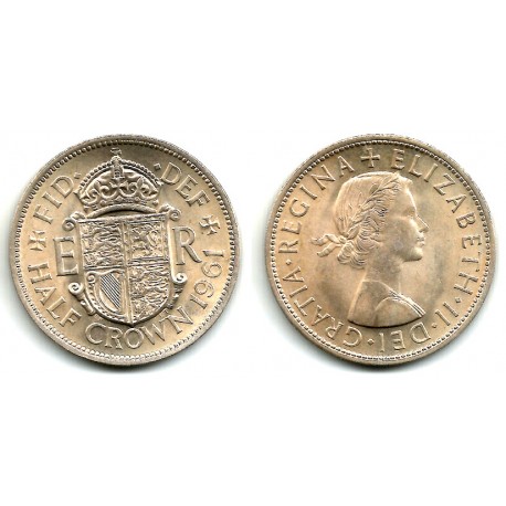 (907) Gran Bretaña. 1961. Half Crown (SC)