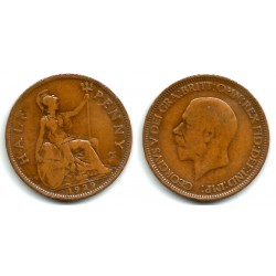 (837) Gran Bretaña. 1929. Half Penny (BC)